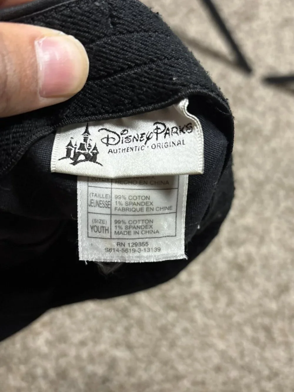 Walt Disney measurements pictured